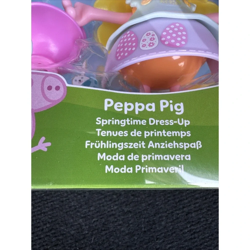 Peppa Pig Springtime Dress-Up Figure Easter Bunny Outfit 7 Pc Hasbro New In Box
